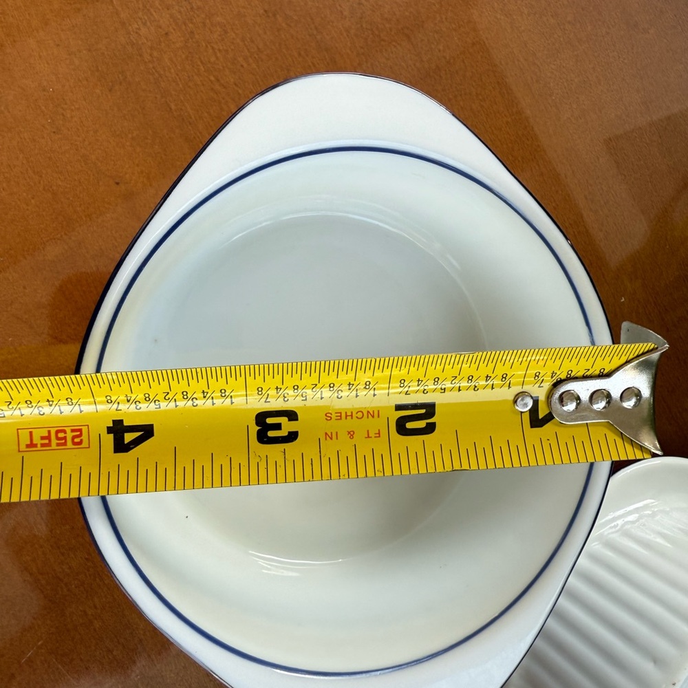 Dansk White Ceramic Dish’s Set of 3 - Picture 5 of 7